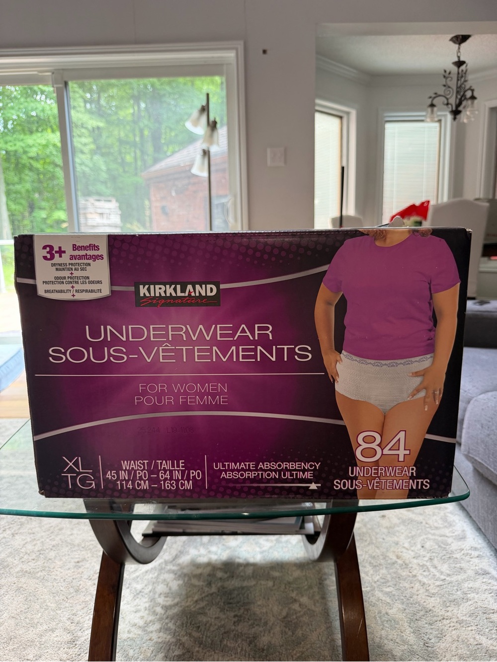 Kirkland Signature Women's Underwear XL - Purple Packaging